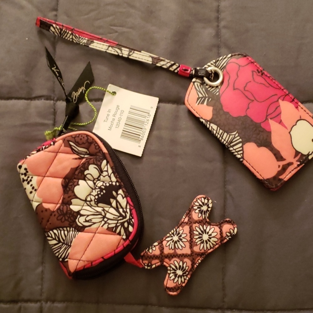 Vera Bradley Bundle Mocha Rouge NWT & NWOT